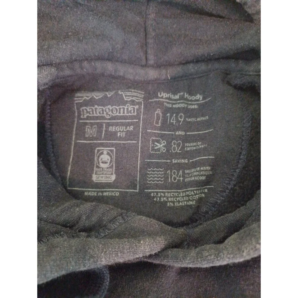 Patagonia navy hoodie mens M heavy pullover sweatshirt Uprisal hoody outdoor